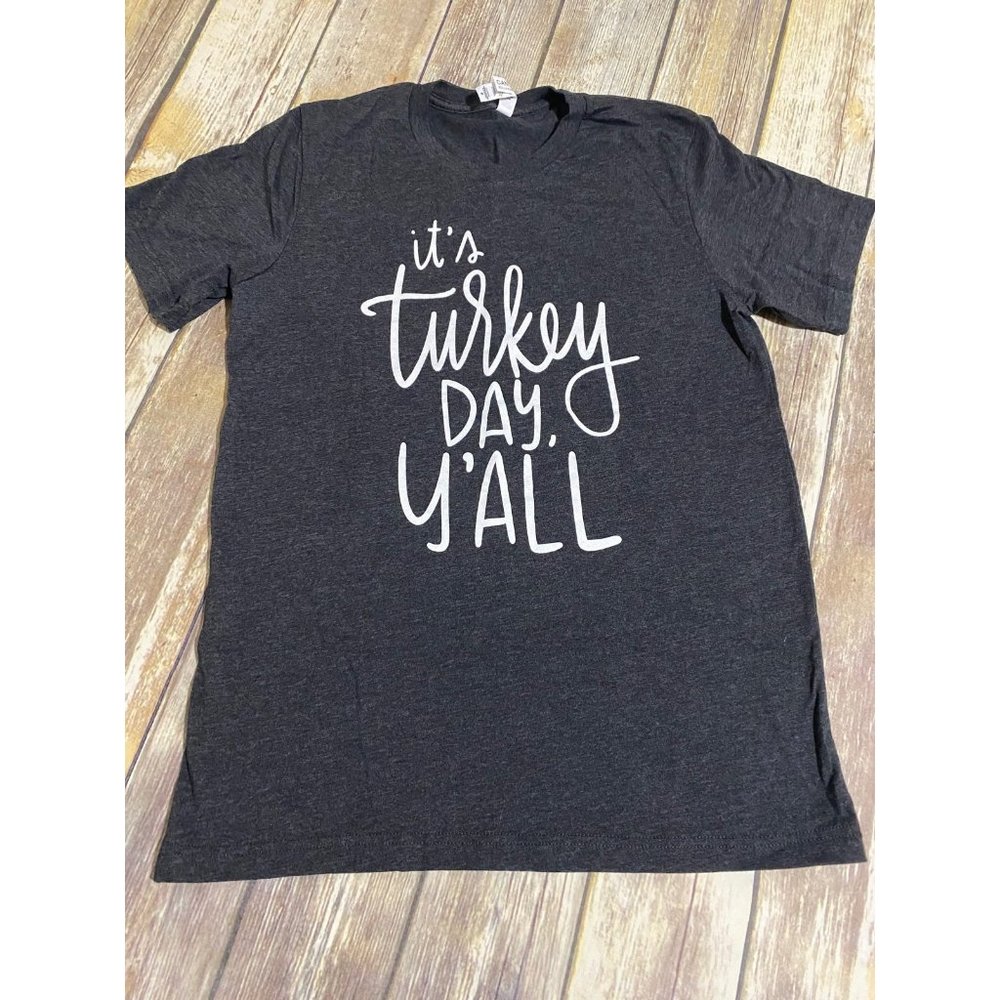 Thanksgiving Turkey Day Graphic Tee Medium